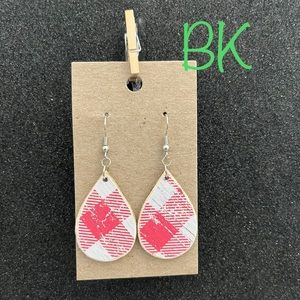 Homemade wood earrings